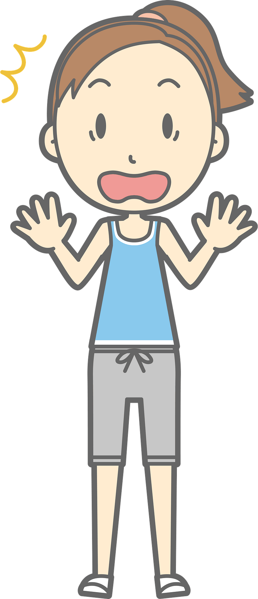 Woman Vector Surprised Free Transparent Image HD Transparent PNG Image