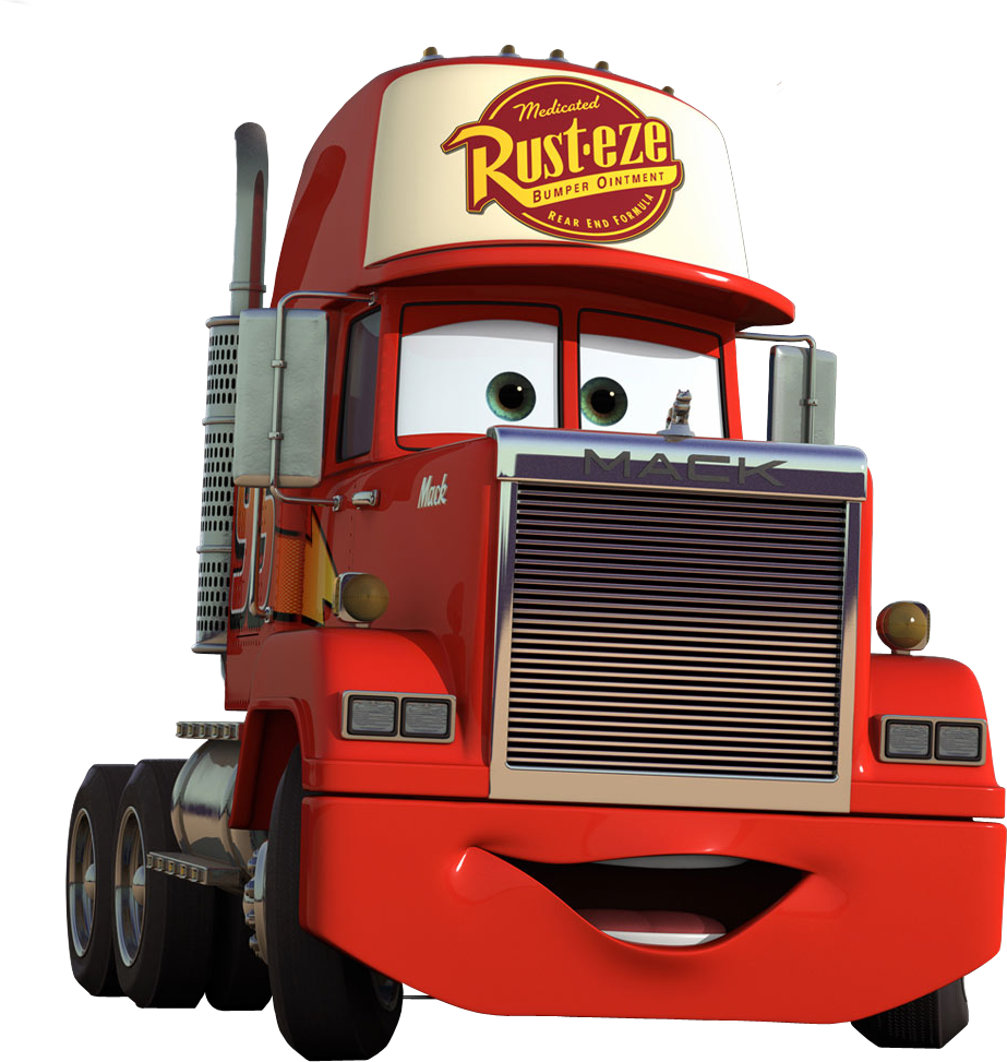 Toy Car Mcqueen Lightning Mater Freight Transport Transparent PNG Image