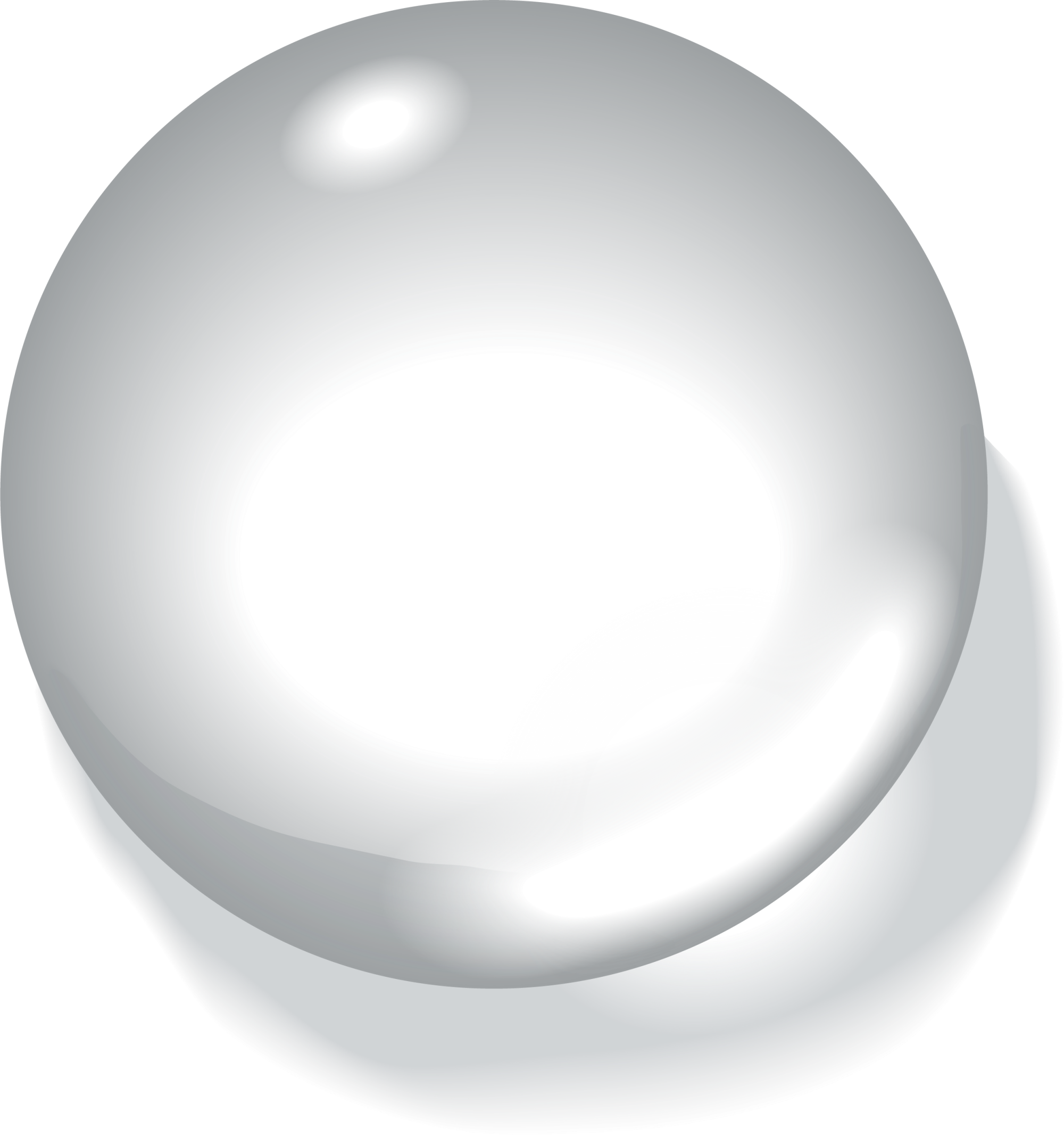 Oval Sphere White Drop Free Frame Transparent PNG Image