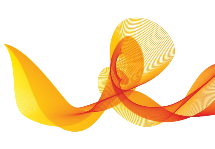 Orange Wave Free HQ Image Transparent PNG Image