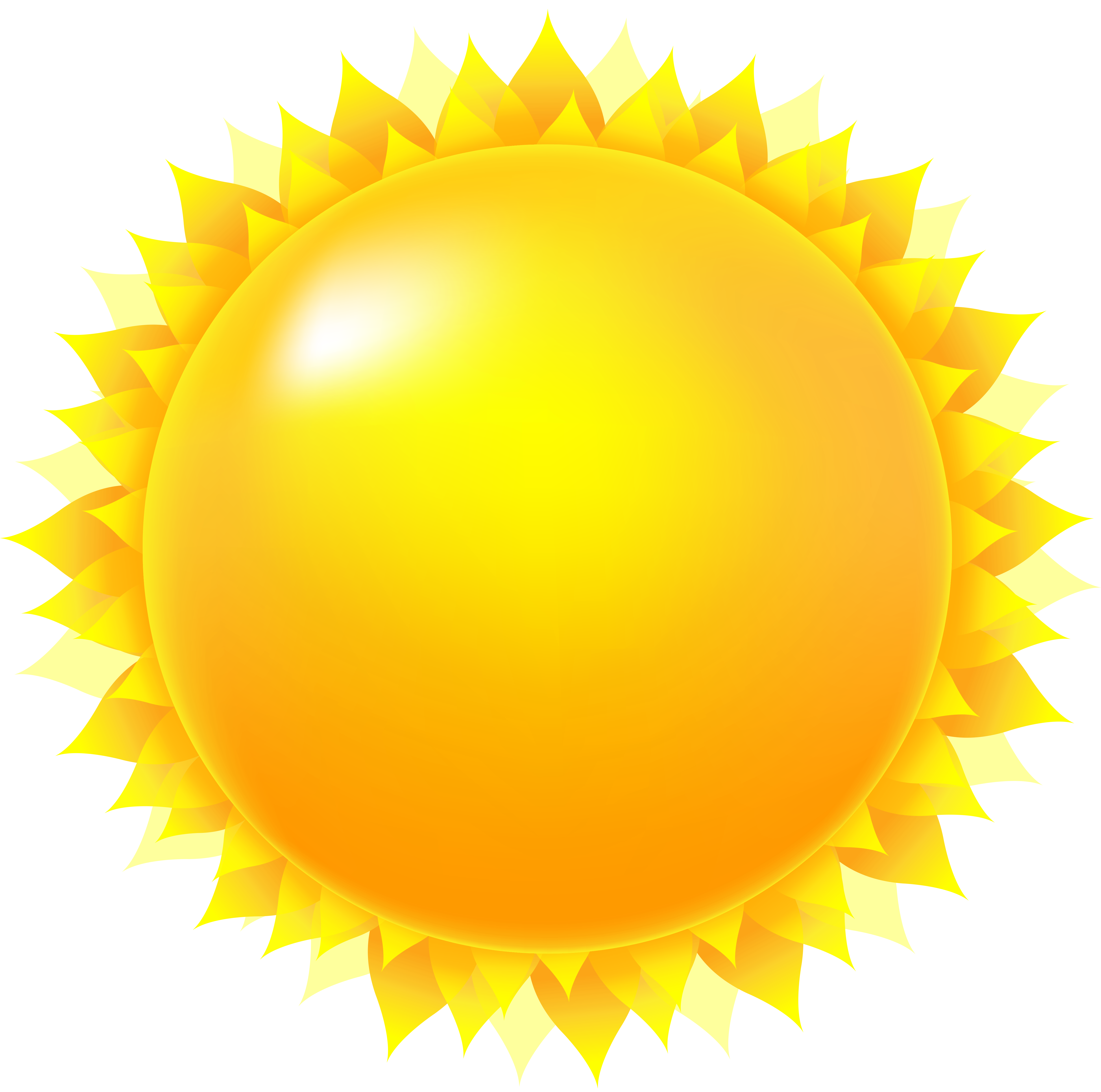 Computer Icons Sunlight Sphere Weather Orange Transparent PNG Image