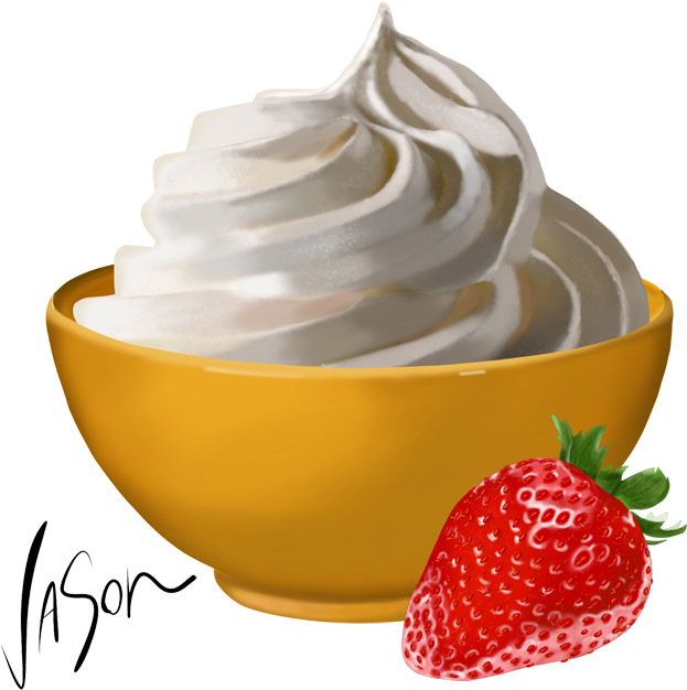 Yogurt Whipped Cream HQ Image Free Transparent PNG Image