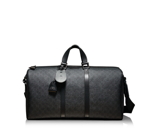 Duffel Handbag Black Leather HQ Image Free Transparent PNG Image