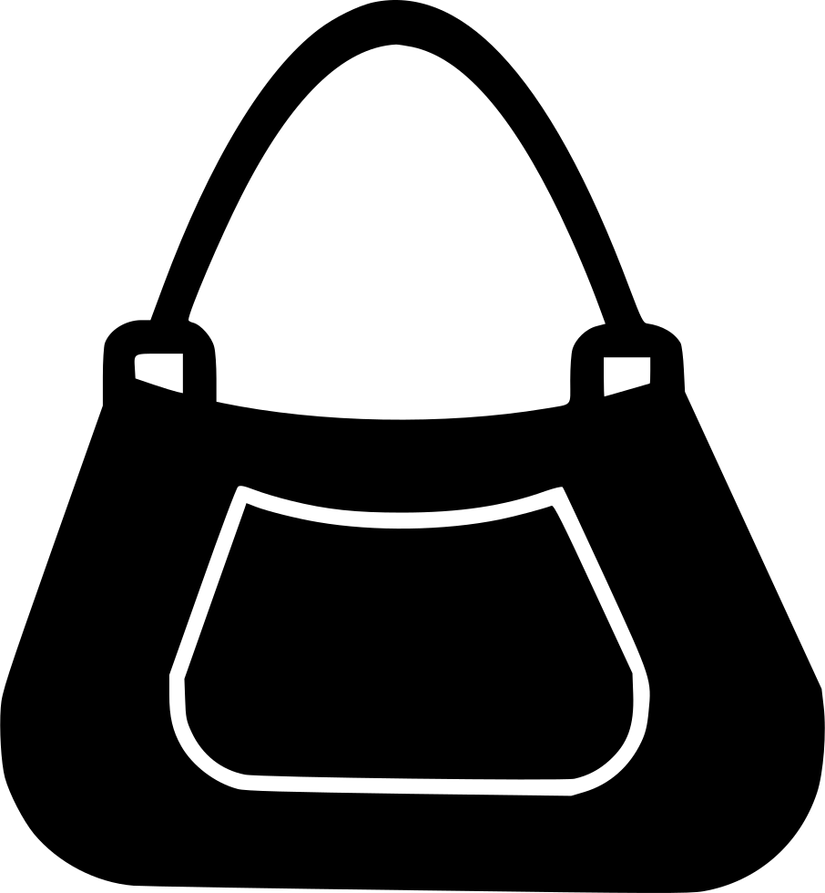 Handbag Leather Silhouette Vector Black Transparent PNG Image