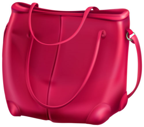 Pink Handbag Glossy Free Clipart HD Transparent PNG Image