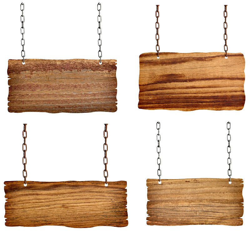 Picture Wooden Shutterstock Signs Sign Hanging Chains Transparent PNG Image