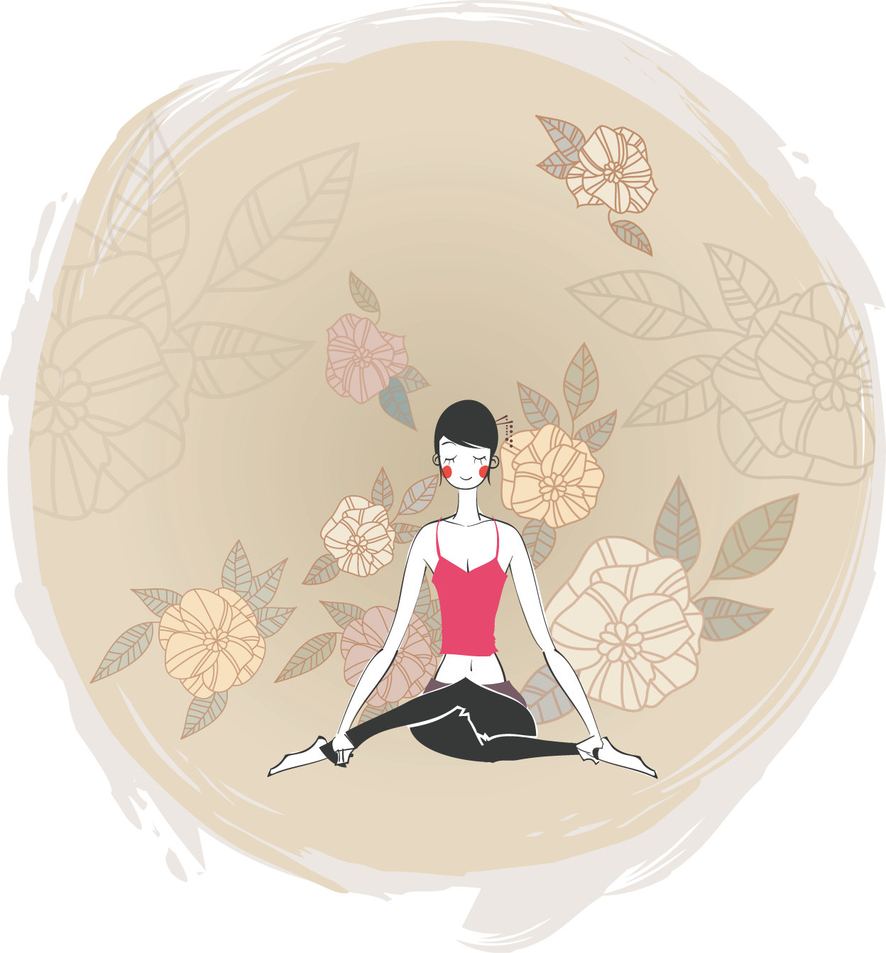 Yoga Illustration Dona Vector Graphics Cartoon Transparent PNG Image