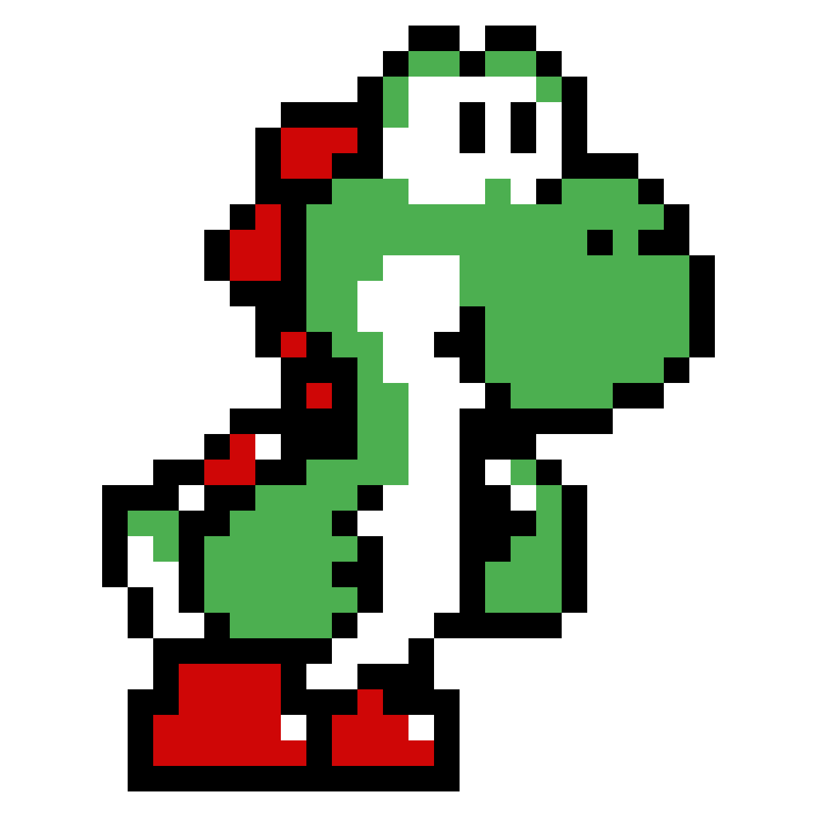 Mario Yoshi Green Go Touch World Line Transparent PNG Image