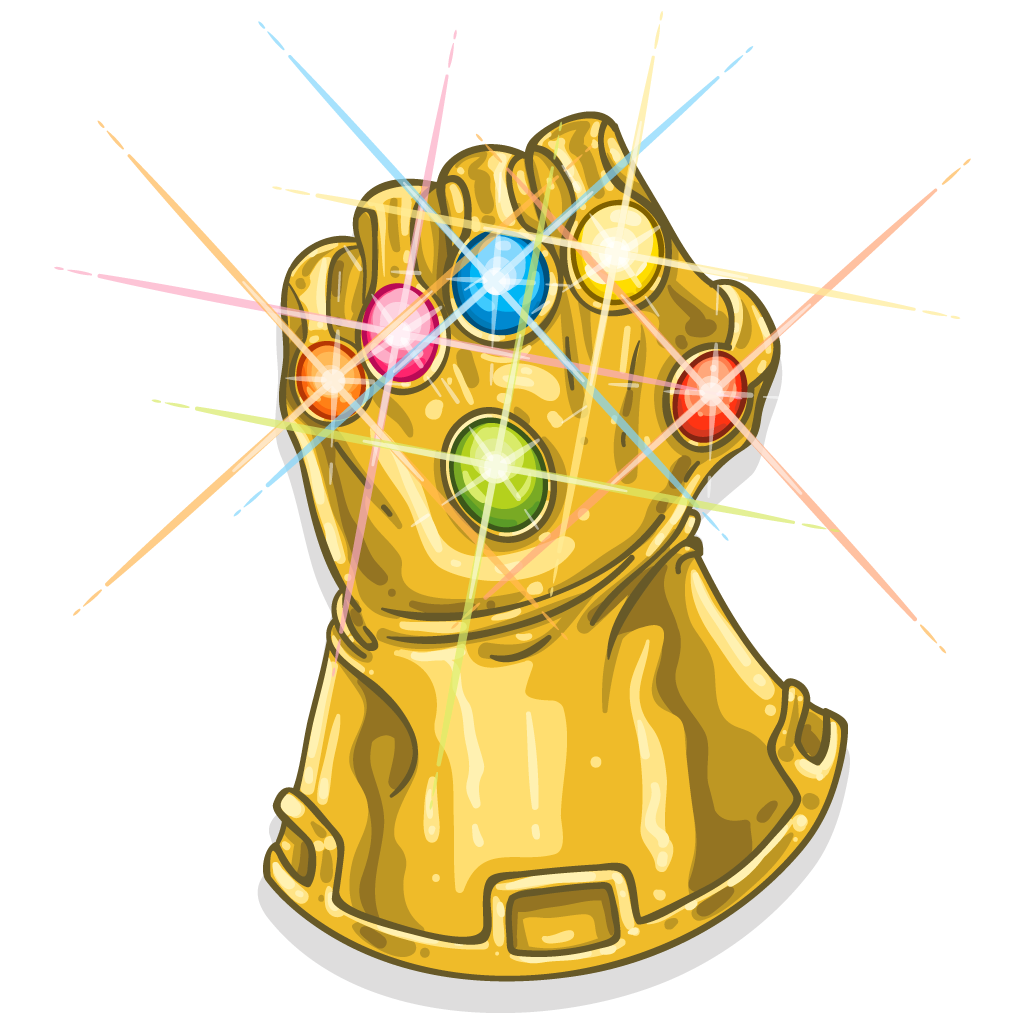 Infinity Youtube Glove T-Shirt Thanos The Gauntlet Transparent PNG Image