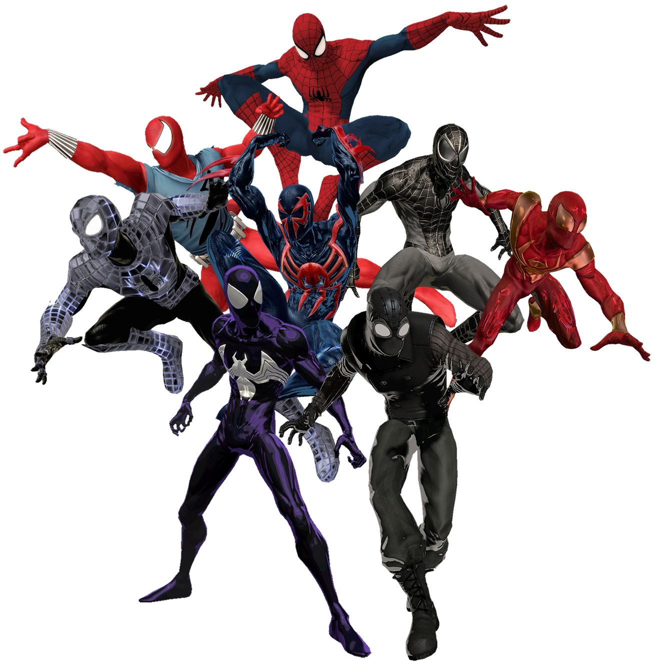 Shattered Dimensions Character Spider Fictional Machine Miles Transparent PNG Image